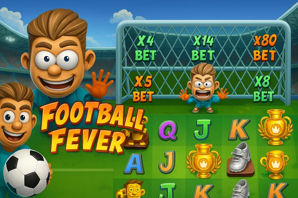 Football Fever รีวิวสล็อตธีมฟุตบอลสุดมัน RTP 97.07%