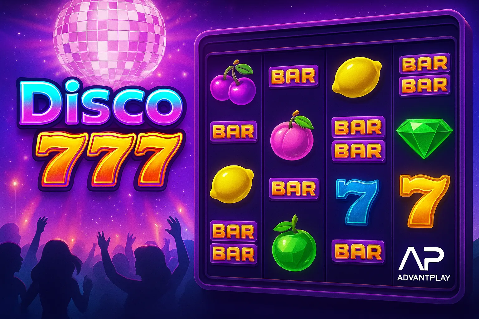 รีวิวเกมสล็อต Disco 777 | AdvantPlay 2025